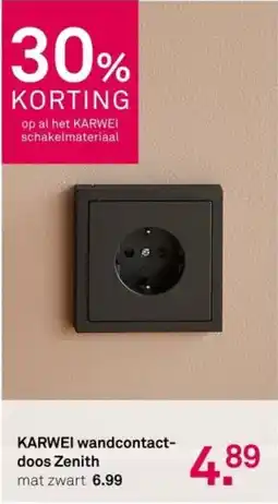 Karwei Karwei wandcontactdoos zenith aanbieding