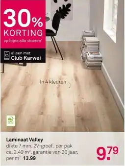 Karwei Laminaat Valley aanbieding