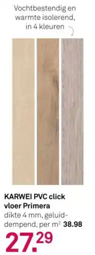 Karwei Karwei PVC click vloer primera aanbieding
