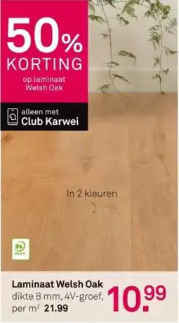 Karwei Laminaat Welsh Oak aanbieding