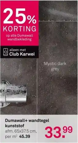 Karwei Dumawall+ wandtegel kunststof aanbieding