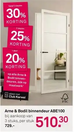 Karwei Arne & Bodil binnendeur ABE100 aanbieding