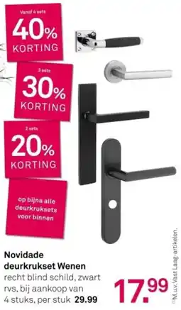 Karwei Novidade deurkrukset wenen aanbieding