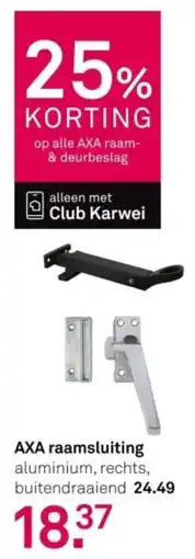 Karwei Axa raamsluiting aanbieding