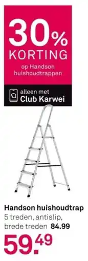 Karwei Handson huishoudtrap aanbieding