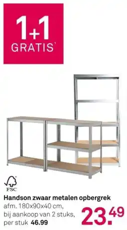 Karwei Handson zwaar metalen opbergrek aanbieding