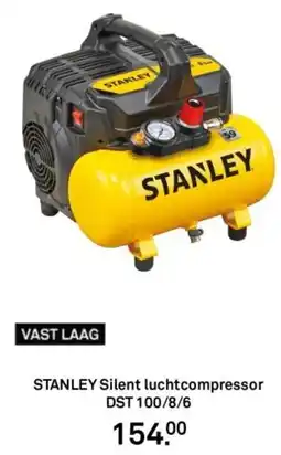 Karwei Stanley silent luchtcompressor dst 100/8/6 aanbieding