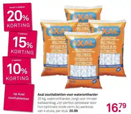Karwei Axal zouttabletten voor waterontharder aanbieding