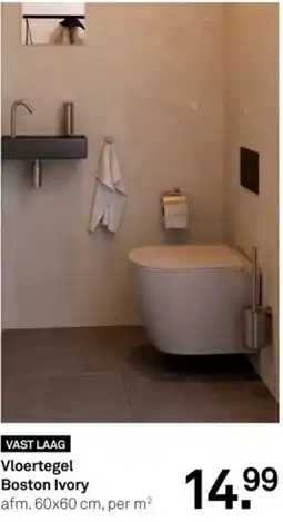 Karwei Vloertegel Boston Ivory aanbieding