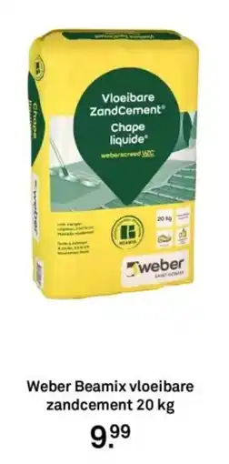Karwei Weber Beamix vloeibare zandcement aanbieding