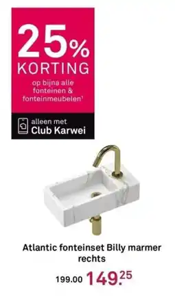 Karwei Atlantic fonteinset Billy marmer rechts aanbieding