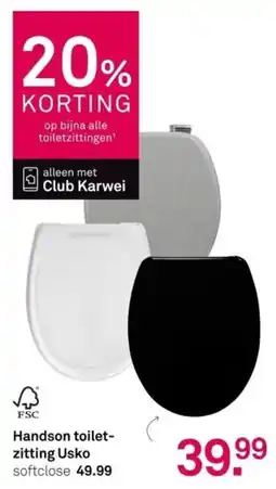 Karwei Handson toiletzitting Usko aanbieding