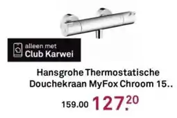 Karwei Hansgrohe Thermostatische Douchekraan MyFox Chroom aanbieding