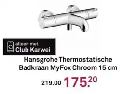 Karwei Hansgrohe Thermostatische Badkraan MyFox Chroom aanbieding