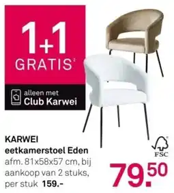 Karwei Karwei eetkamerstoel eden aanbieding