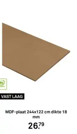 Karwei MDF-plaat aanbieding