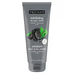 Trekpleister Freeman Charcoal & Black Sugar Facial Polishing Mask Gezichtsmasker aanbieding