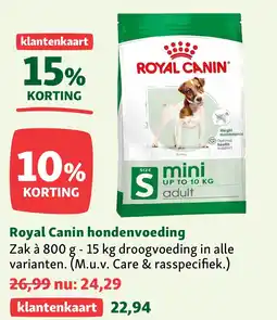 Maxi Zoo Royal Canin hondenvoeding aanbieding