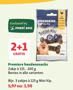 Maxi Zoo Premiere hondensnacks aanbieding