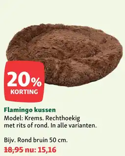 Maxi Zoo Flamingo kussen aanbieding