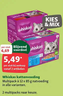 Maxi Zoo Whiskas kattenvoeding aanbieding