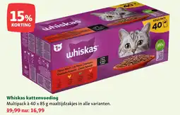 Maxi Zoo Whiskas kattenvoeding aanbieding