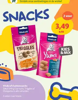 Maxi Zoo Vitakraft kattensnacks aanbieding