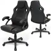 Bol.com LifeGoods Gamestoel - Verstelbaar - Gamingstoel - Kunstleer - Zwart aanbieding