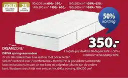 Jysk Driva springveermatras aanbieding