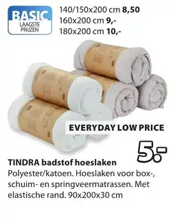 Jysk Tindra badstof hoeslaken aanbieding