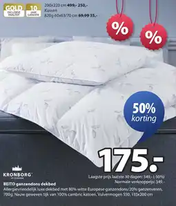 Jysk Beito ganzendons dekbed aanbieding