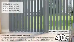 Jysk Feragen verduisterende lamellen aanbieding