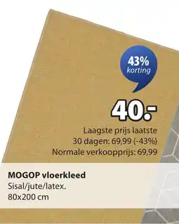 Jysk Mogop vloerkleed aanbieding
