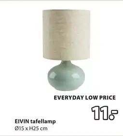 Jysk Eivin tafellamp aanbieding