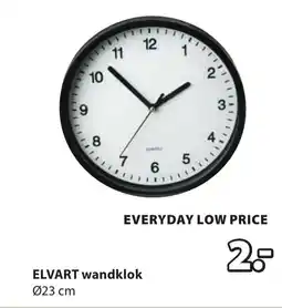 Jysk Elvart wandklok aanbieding
