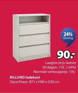 Jysk Billund ladekast aanbieding