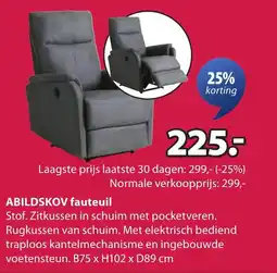 Jysk Abildskov fauteuil aanbieding