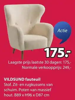 Jysk Vildsund fauteuil aanbieding