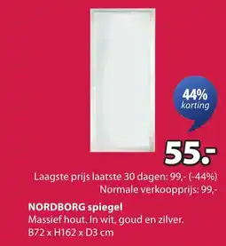 Jysk Nordborg spiegel aanbieding