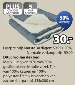 Jysk Dale wollen dekbed aanbieding