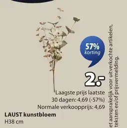 Jysk Laust kunstbloem aanbieding