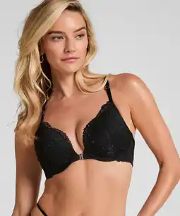 Hunkemoller Hunkemöller Voorgevormde push-up beugel bh Sabrina Zwart aanbieding