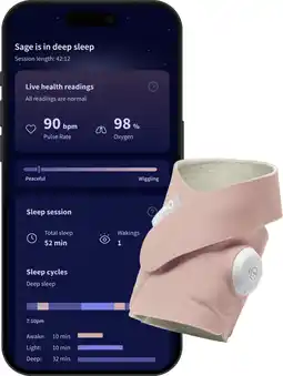 Coolblue Owlet Dream Sock Dusty Rose OW-DS-RO aanbieding