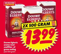 Nettorama Douwe Egberts aroma rood snelfilter of grove maling aanbieding