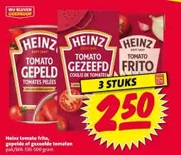 Nettorama Heinz tomato frito, gepelde of gezeefde tomaten aanbieding