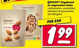 Nettorama Gwoon Ongebrand en ongezouten noten aanbieding