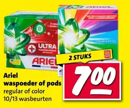 Nettorama Ariel waspoeder of pods aanbieding