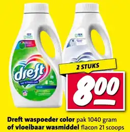 Nettorama Dreft waspoeder color of vloeibaar wasmiddel aanbieding