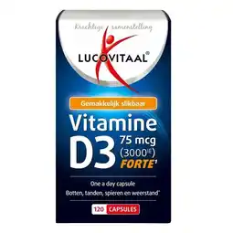 Trekpleister Lucovitaal Vitamine D3 75Mcg Capsules aanbieding