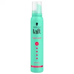 Trekpleister Taft Volume Mega Strong Level 5 Haarmousse aanbieding